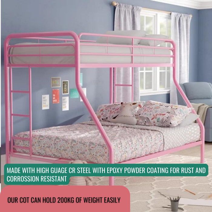 Sparkenzy HD Twin Bunk Cot for adults and kids- Metal Bed