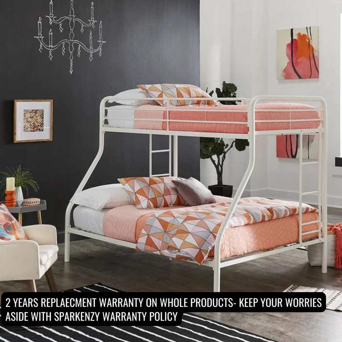 Sparkenzy HD Twin Bunk Cot for adults and kids- Metal Bed