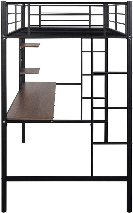 Sparkenzy Metal Bunk bed | Loft bed with Study /work desk