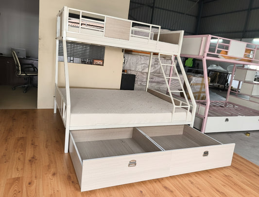 Sparkenzy HD Twin Bunk cot with under storage for Adults and Kids