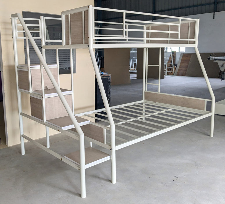 bunk bed with stair case