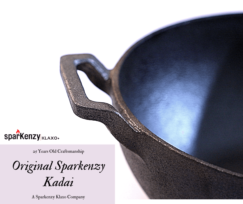 Sparkenzy cast iron dosa tawa |  iron kadai | dutch oven | Combo