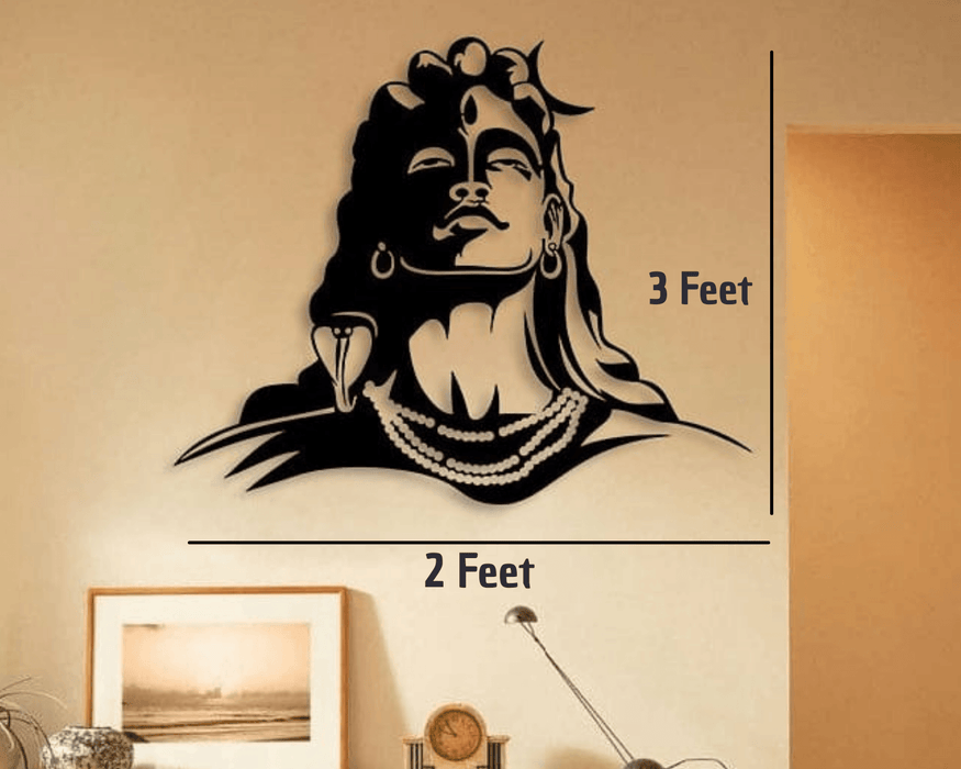 Lord Shiva Adiyogi Metal Wall Art