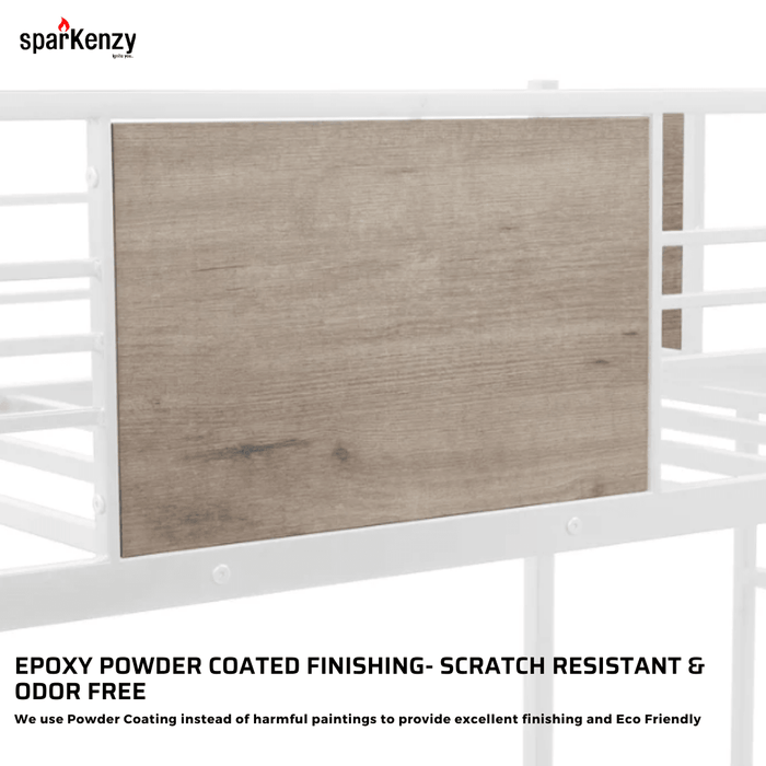 Sparkenzy Bunk Bed with trundle for Adults and kids | Metal Bunk Cot