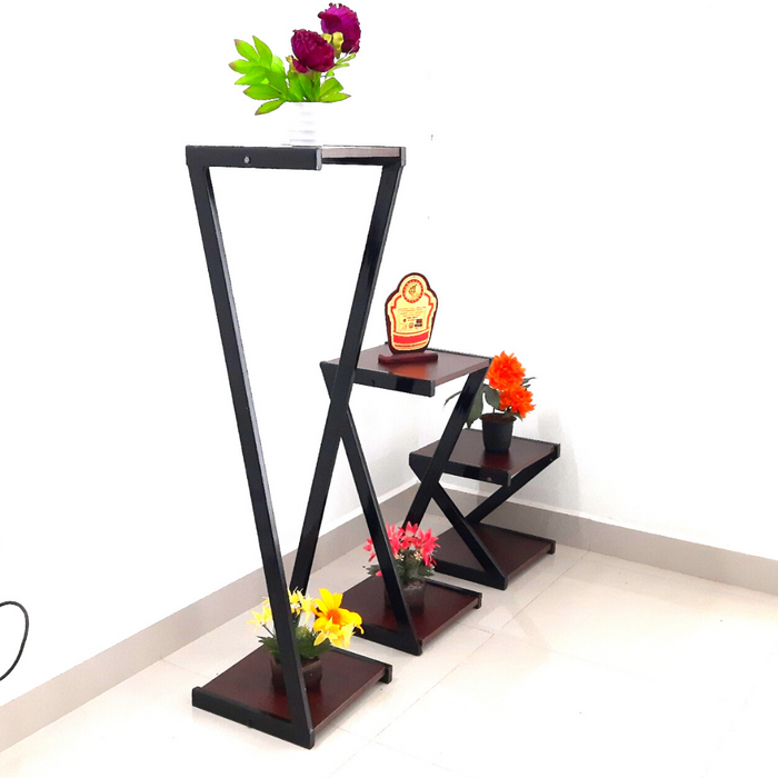 metal flower bot stand