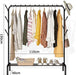 Sparkenzy Multipurpose Clothes Metal Rack