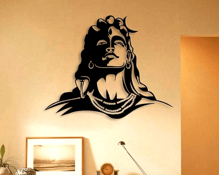 Adiyogi Metal Wall Art