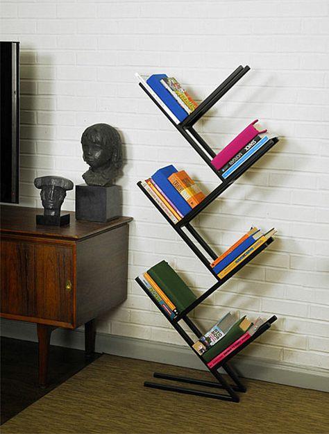 steel bookshelf