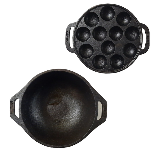 cast iron kadai, paniyaram pan online