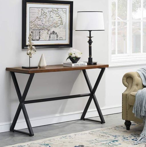 Sparkenzy metal with wood writing desk