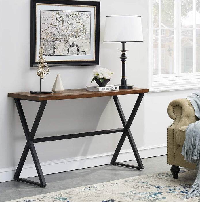 Sparkenzy metal with wood writing desk
