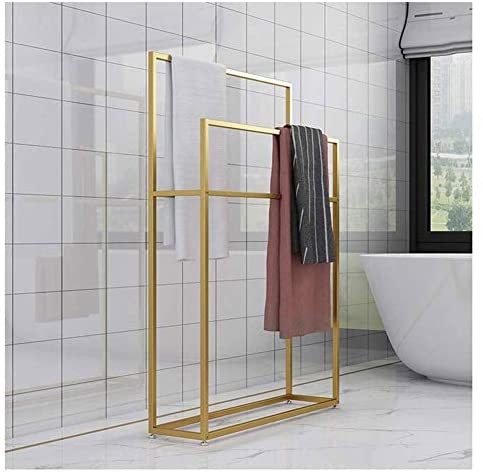Towel Racks for Bathroom Free standing| Tall Modern Towel Rack Holder | 2-Tier Towel Stand