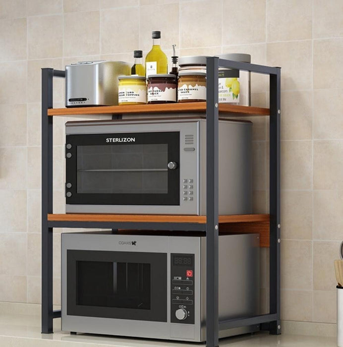 Sparkenzy HD Microwave Oven Kitchen Rack Stand - 3 Tier