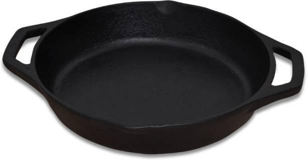 Sparkenzy Cast Iron Pre Seasoned Skillet Pan | Pizza Pan | Tawa | Oven Compatible | 10 inch - Sparkenzy.com