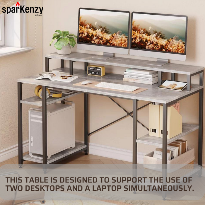 Sparkenzy Modern Laptop and Desktop Table for home | Home Workstation