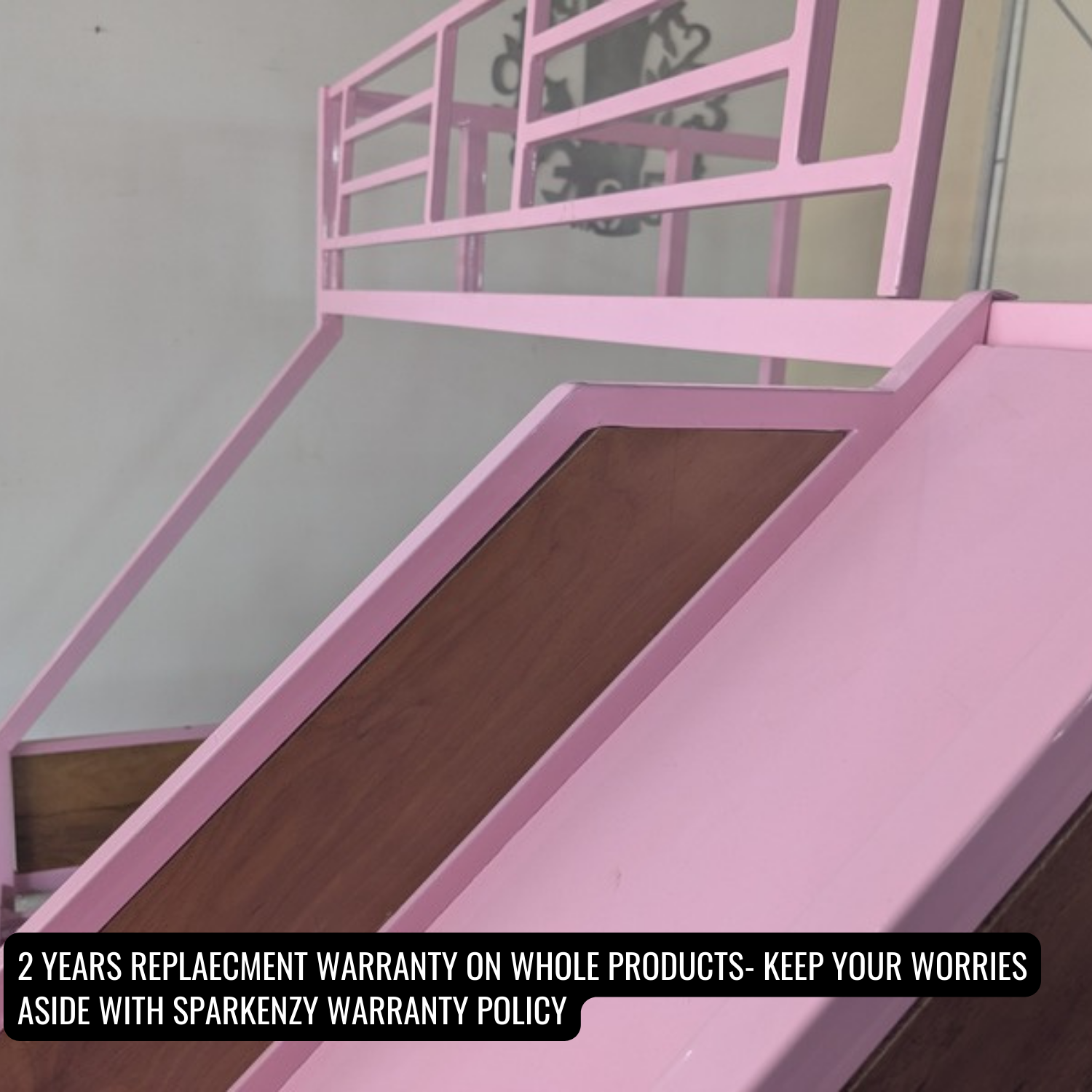 Sparkenzy Bunk Bed with slide | Twin Bunk cot