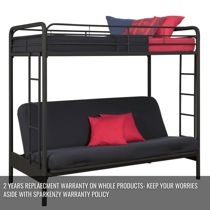 Sparkenzy Bunk bed with Sofa | Foldable Couch cum bunk cot