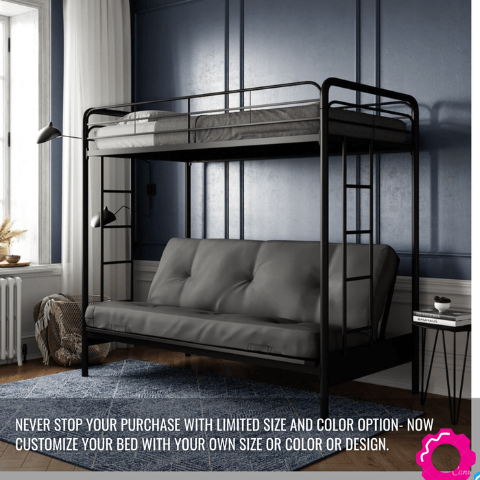 Sparkenzy Bunk bed with Sofa | Foldable Couch cum bunk cot