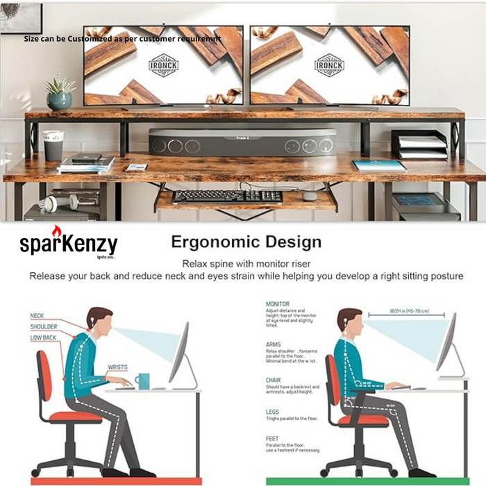 Sparkenzy Modern Laptop and Desktop Table for home | Home Workstation