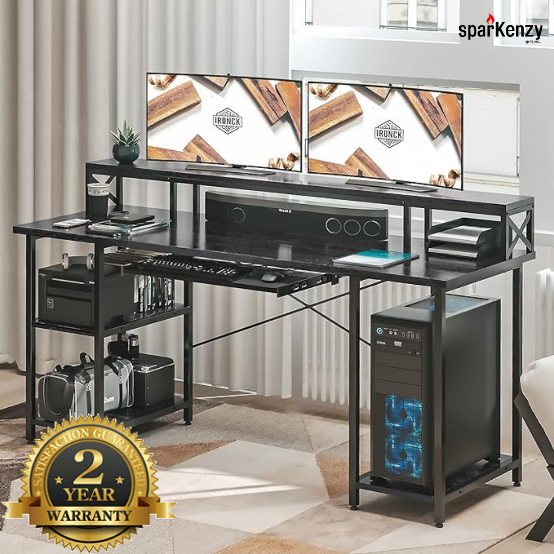 Sparkenzy Modern Laptop and Desktop Table for home | Home Workstation