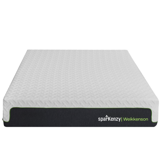 Sparkenzy Weikkenson Hybrid Memory Foam Mattress with Bamboo Zipper Fabric 6" | Dual Comfort | Orthopedic