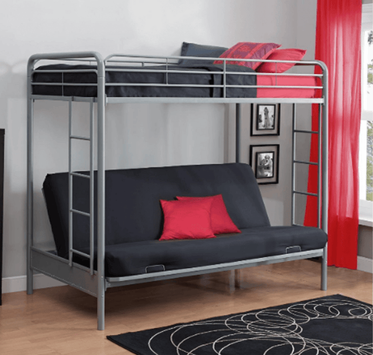 Sparkenzy Bunk bed with Sofa | Foldable Couch cum bunk cot