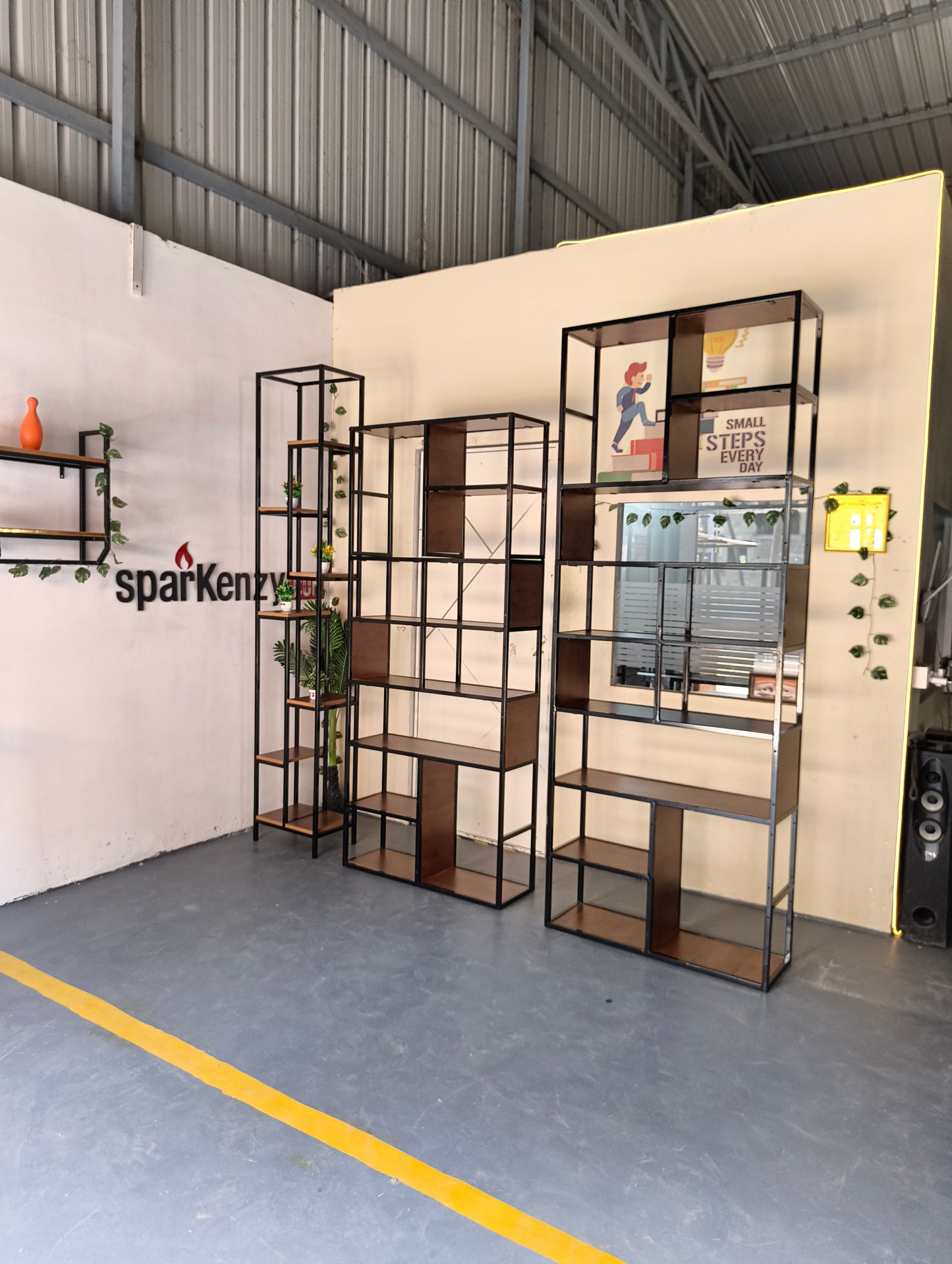 Sparkenzy Modern Partition Rack for Living room