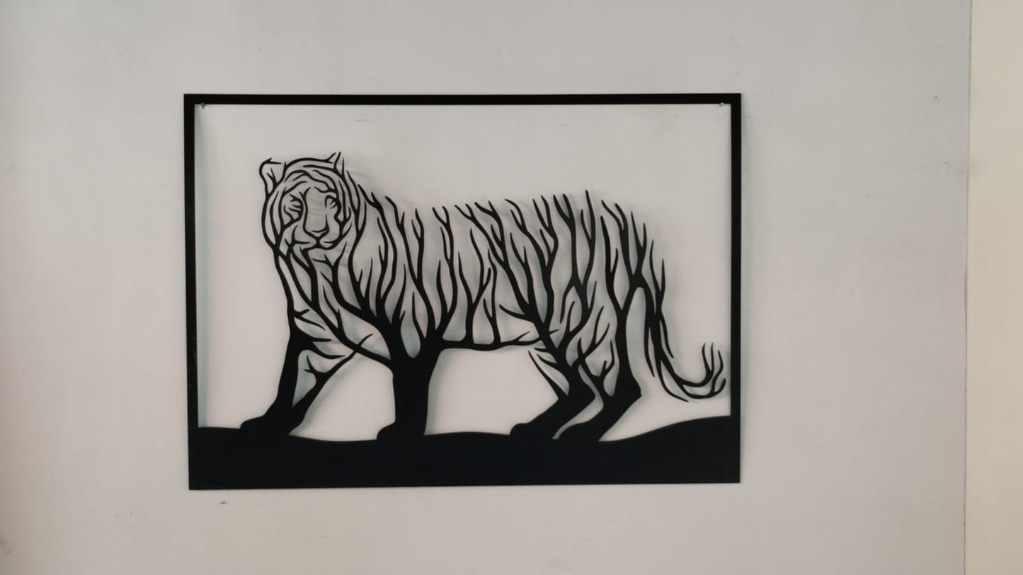 Sparkenzy tree of life wall art | tree wall art | wall decor for living room | Tiger Front face wall art | tree of life wall decor