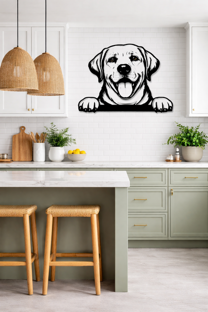 Sparkenzy Metal Wall Art for Living Room | Laser Cut Metal Decor for wall hanging | Metal Dog Art