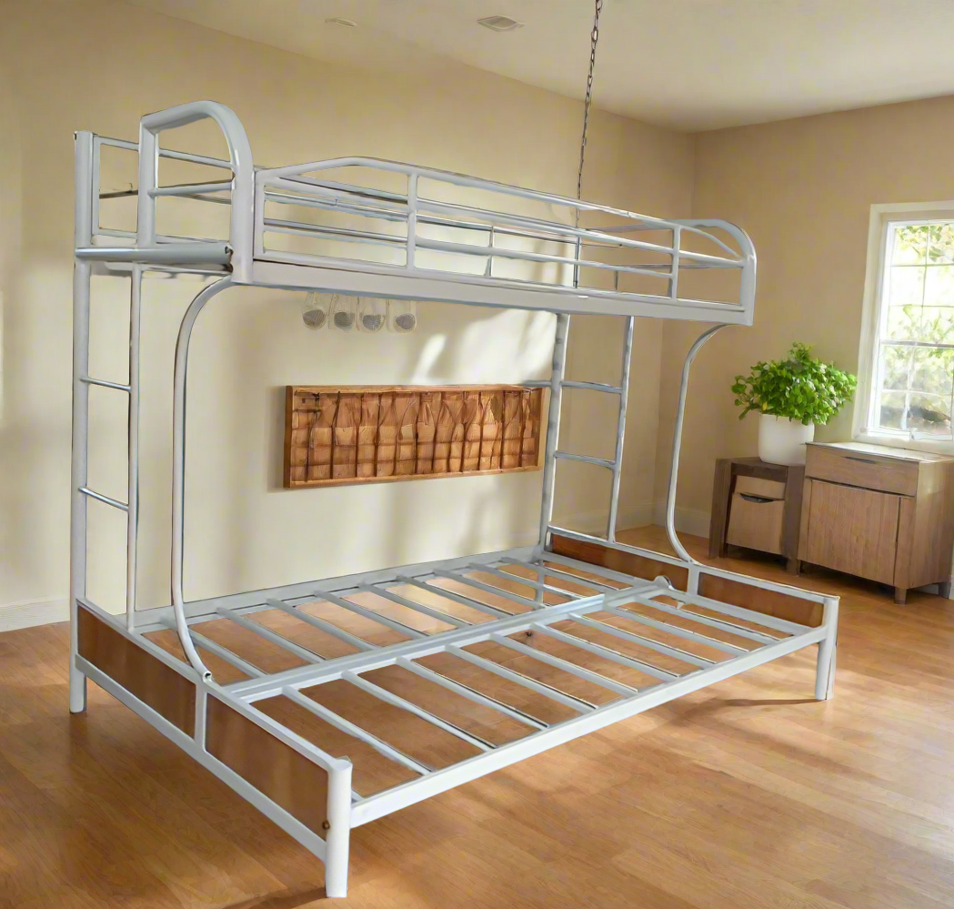 Sparkenzy Bunk cot Convertible to Sofa Size 75*48 Bottom and 75*30 Top