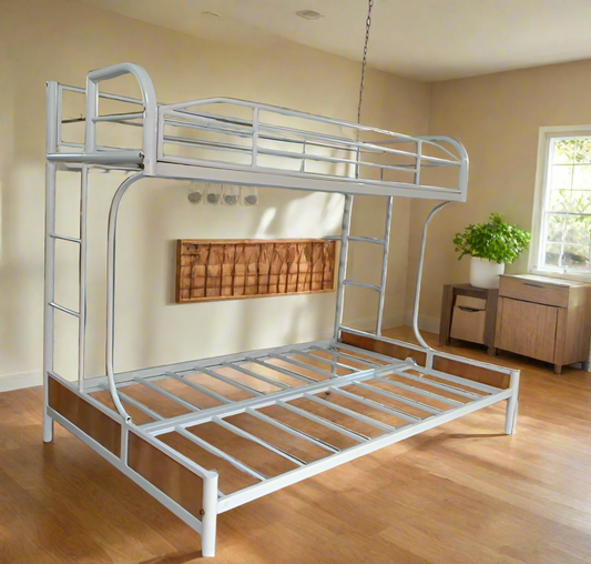 Sparkenzy Bunk cot Convertible to Sofa Size 75*48 Bottom and 75*30 Top