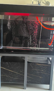 Sparkenzy Aquarium Stand with Wooden Cabinet | Fish Tank Stand Rack 2 Tier