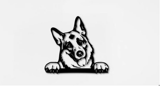 Sparkenzy Metal Wall Art for Living Room | Laser Cut Metal Decor for wall hanging | Metal Dog Art