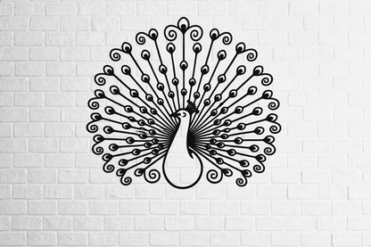 Sparkenzy Royal Peacock Metal Wall Art | Home & Office Wall Decor | Live Demo Before Shipping