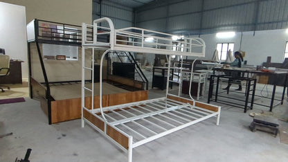 Sparkenzy Bunk cot  Convertible to Sofa Size 75*48 Bottom and 75*30 Top