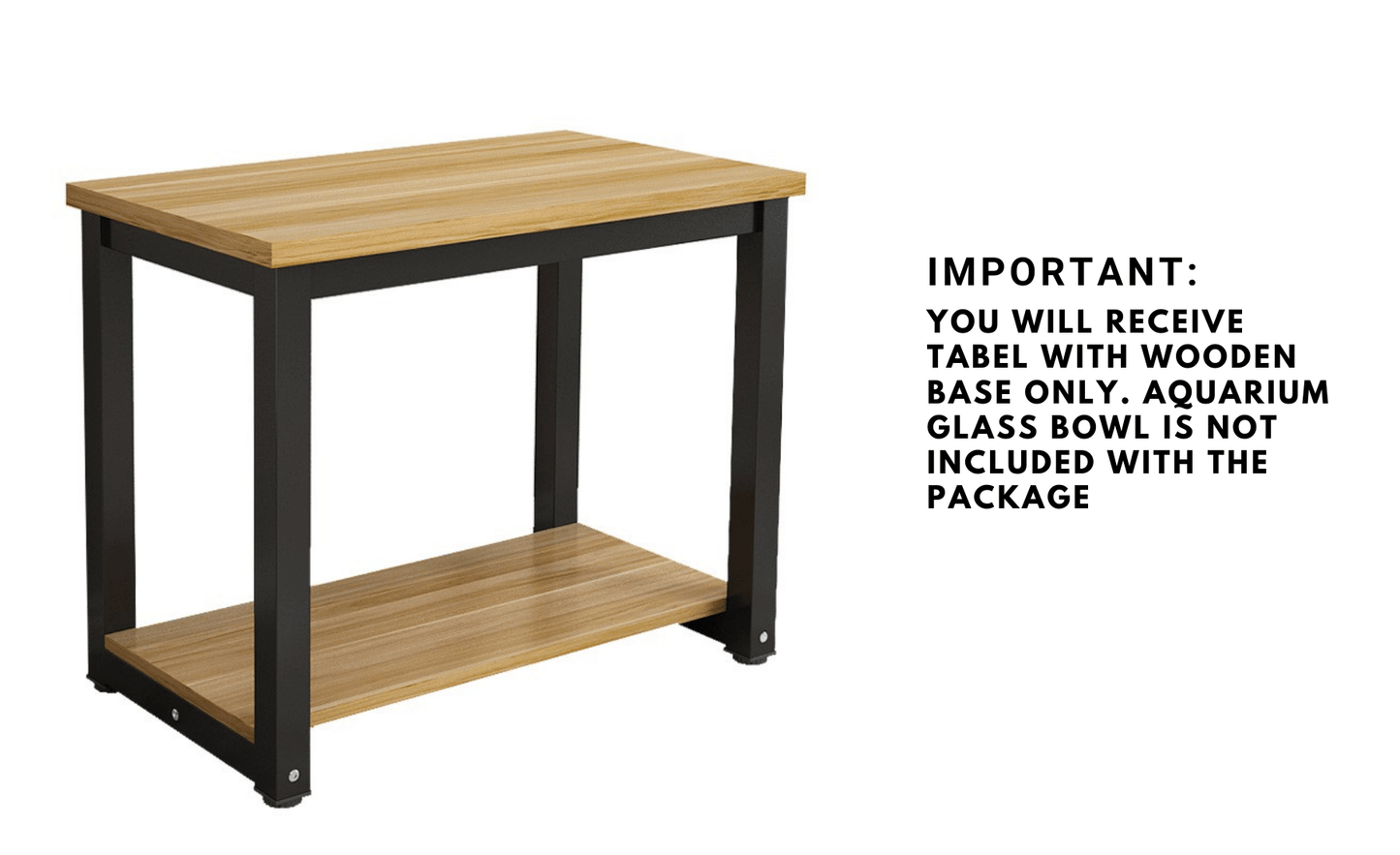 Sparkenzy HD Metal Aquarium Stand | Fish Tank Stand with wooden base