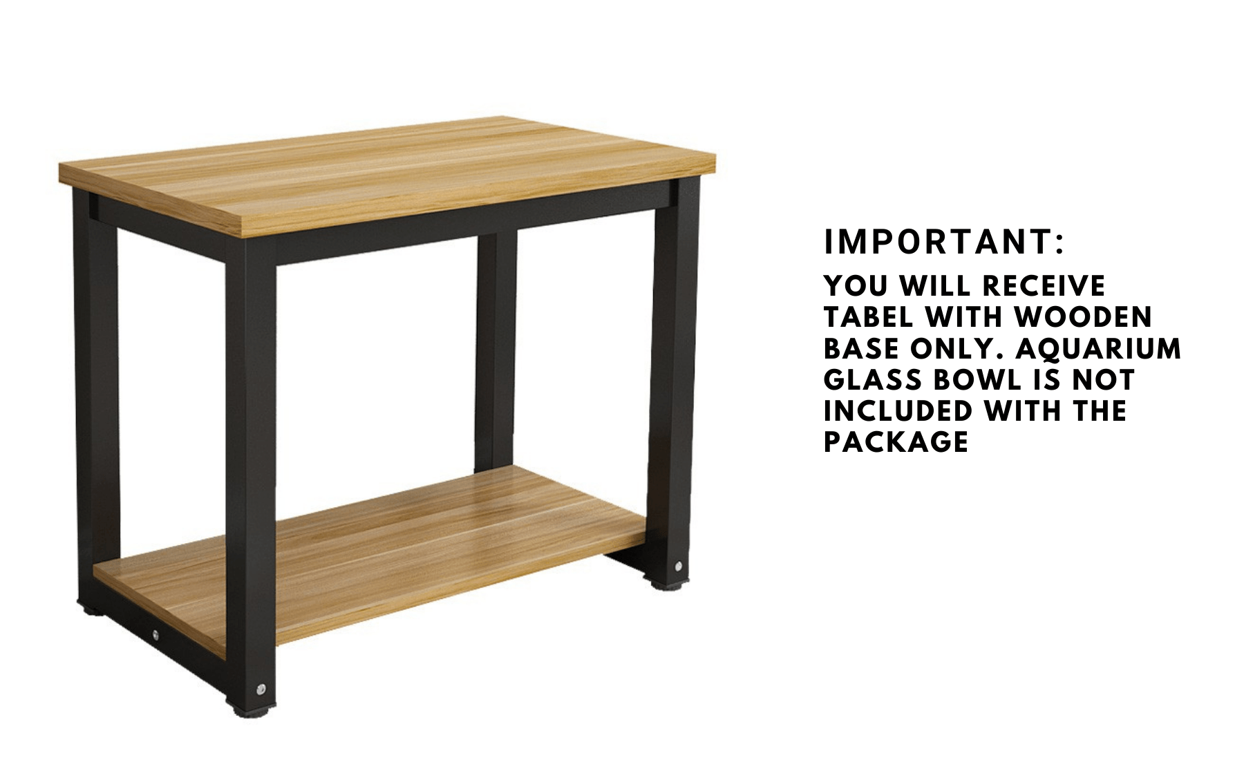 Sparkenzy HD Metal Aquarium Stand | Fish Tank Stand with wooden base