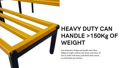 Sparkenzy HD 3 Step Multi Color Garden Flower Pot Stand for balcony | Gold and Black