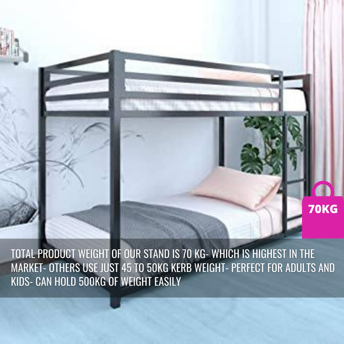 Sparkenzy bunk bed for Adults and kids | twin bunk bed frame | bunk bed