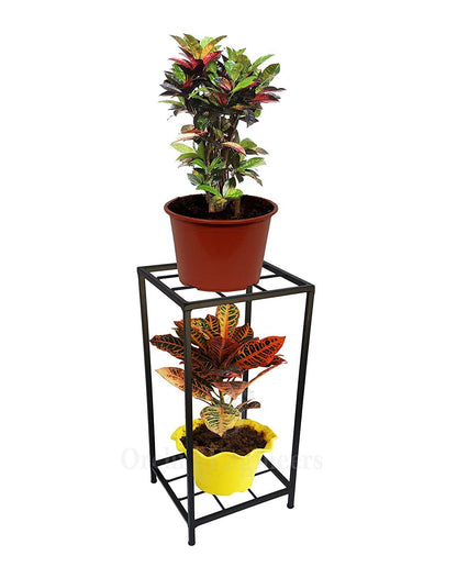 Sparkenzy HD 2 tier designer metal outdoor plant stand | Water Bottle Dispenser Stand