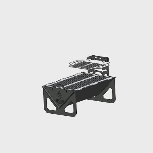 Sparkenzy HD BBQ Steel Charcoal Grill | Collapsible and foldable | East to Carry