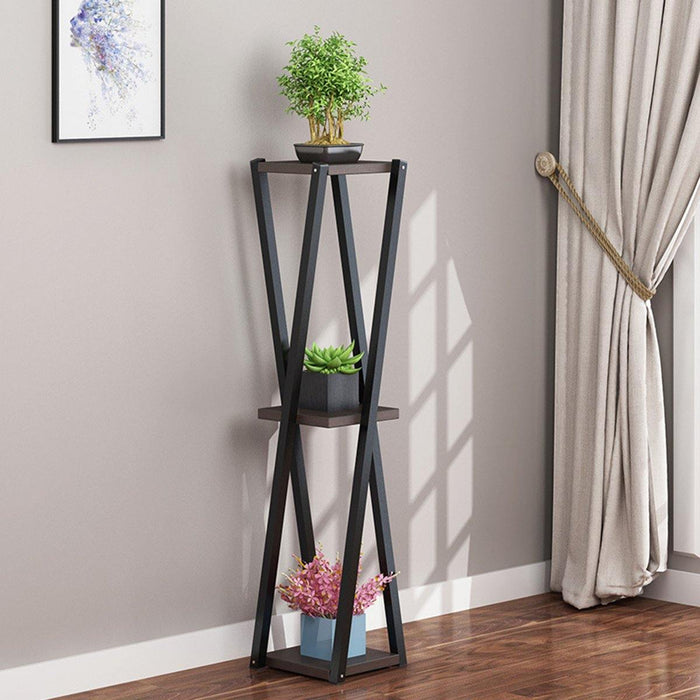 X type Indoor Iron plant stand