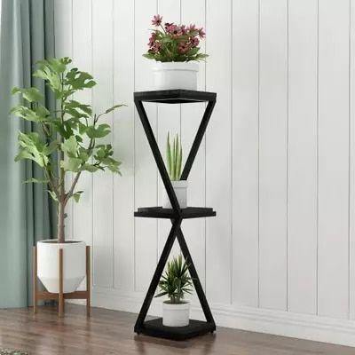double Z type iron plant stand