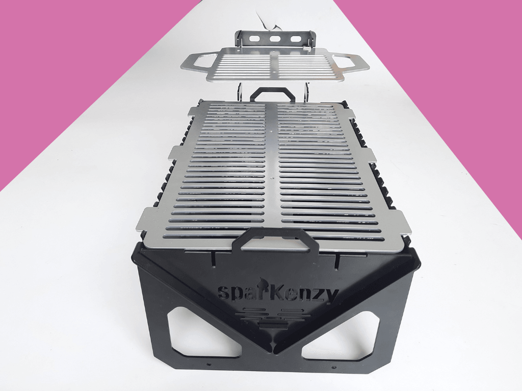 Sparkenzy HD BBQ Steel Charcoal Grill | Collapsible and foldable | East to Carry