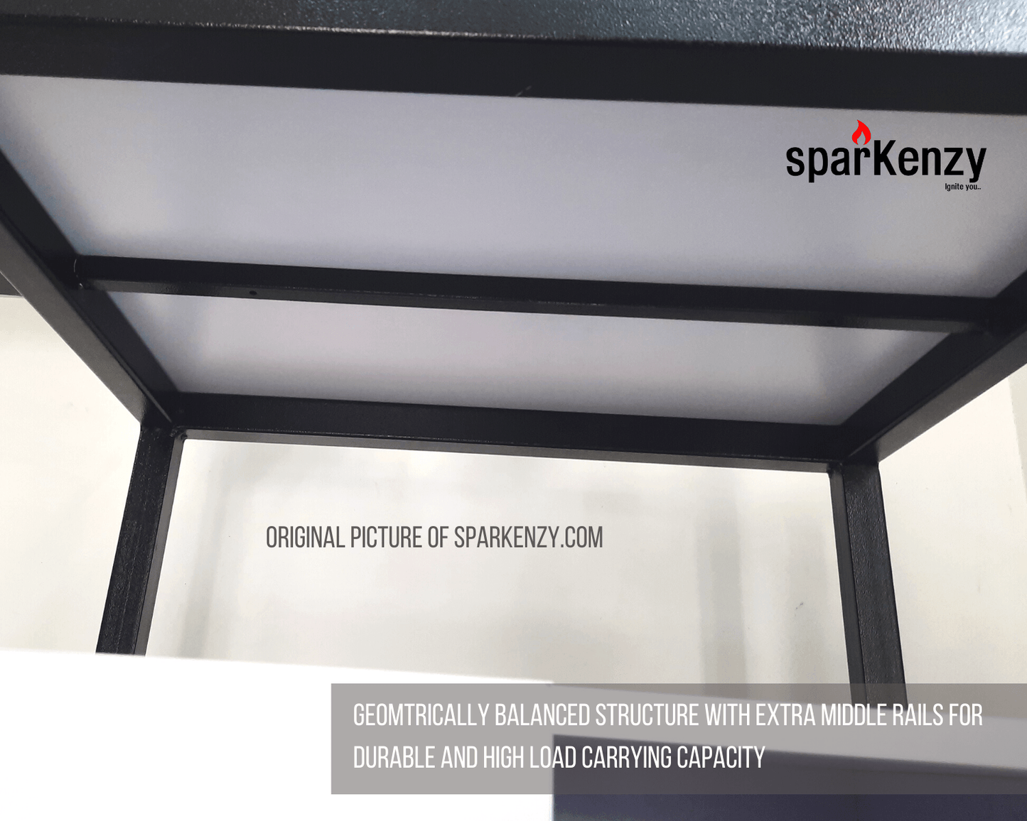 Sparkenzy Aquarium Stand with Wooden Cabinet | Fish Tank Stand Rack 2 Tier