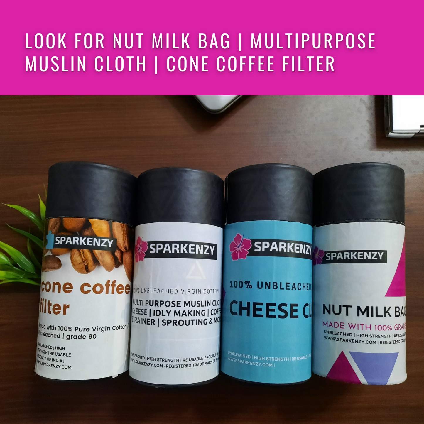 Sparkenzy Unbleached Cheese cloth for cooking | Baking | Squeezing and cheese making