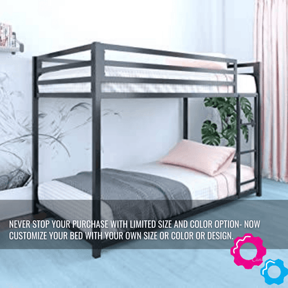 Sparkenzy bunk bed for Adults and kids | twin bunk bed frame | bunk bed
