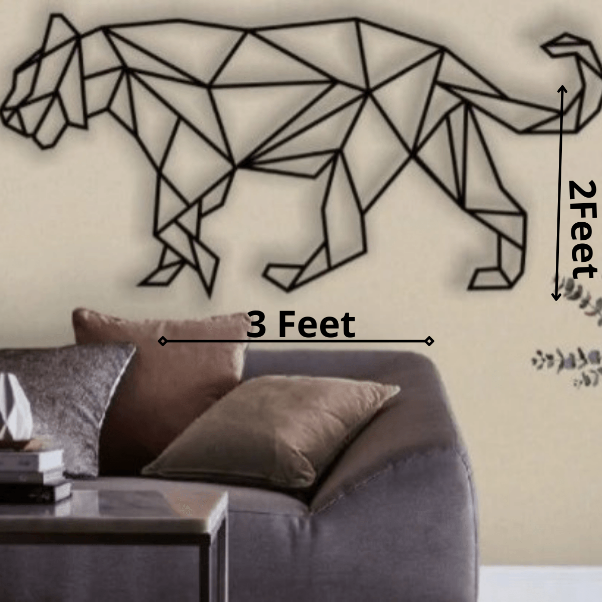 Sparkenzy walking cat metal wall art decor | Animal metal wall at decor