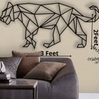 Sparkenzy walking cat metal wall art decor | Animal metal wall at decor