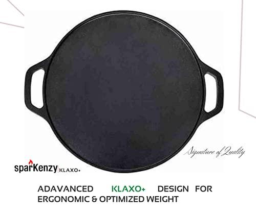Sparkenzy Cast Iron tawa | Pre Seasoned | Dosa | Roti tawa 10 inch